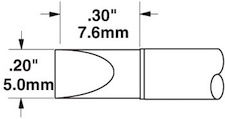 Solder Tip, Smart Heat PowerTips, STTC-817Metcal  
